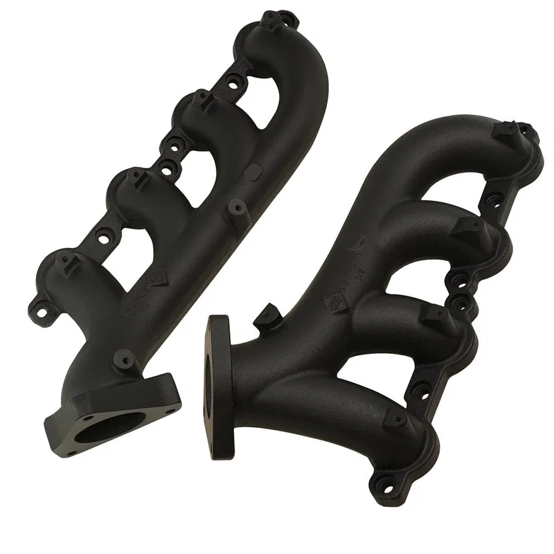 1041400 – BD DIESEL Exhaust Manifold, High-Silicon Ductile Cast Iron Gaskets Included Includes Bolts And Spacers